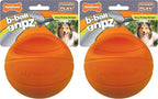 Nylabone Power Play Gripz Felt Basketball Rubber Fetch Toy, Squeaky Ball by Nylabone