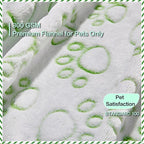 Green Throw Dog Blanket for Puppy Gifts, Dog Stuff Used for Pet Beds, Washable - Image 2