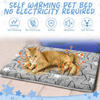 VitalCozy 2 Pack Self Warming Cat Mat Self Heating Pad Bed Reversible Machine - Image 3