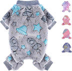 Fleece Dog Pajamas for Small Dogs Boy Warm Winter Dog Clothes Pjs Cute Extra by Unknown