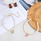 2PCS Kitten Collars Pearl Cat Dog Collar - Image 2