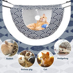 Unittype 2 Pieces Cat Cage Hammock Hanging Pet Bed Double Layer Soft Plush - Image 4
