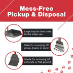 Pooper Scooper for Large Dogs, Small Dogs and Horses, Metal Poop Scooper Set - Image 3