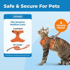 Voyager Escape-Proof Step-in Lock Cat Harness & 5ft Neoprene-Handle Leash Set - Image 2