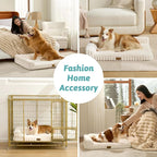 Cute Dog Bed, Faux Rabbit Fur Orthopedic Foam Dog Bed - Image 4