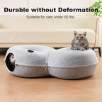 8-Shaped Large Cat Tunnel Bed for Indoor Cats, Infinite Circulation Peekaboo - Image 4