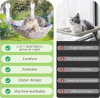 Cat Window Perch, Glow in The Dark Foldable Cat Hammock - Image 8