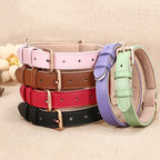 WHIPPY Leather Dog Collar for Small Dog Adjustable Soft Breathable Leather - Image 3