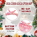 Personalized Dog Bandanas Custom Neckwear Name Button Anti-loosening Dog Scarf - Image 4