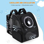 Dogs Backpack Carrier, Expandable Cat Carrier Backpack, Breathable Bubble Pet - Image 5