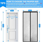 RELIANCER Magnetic Thermal Insulated Door Curtain, Waterproof EVA Door Cover - Image 2