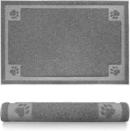 Pet Feeding Mat for Large Dogs and Cats 35" x 25" Flexible and Waterproof Dog by STELLAIRE+CHERN