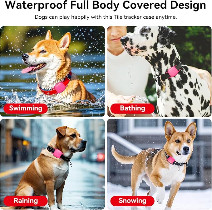 2-Pack Dog Collar Holder for Tile Life360 Mate 2022 Tracker, Waterproof - Image 3