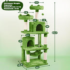 Topeakmart 62.2 inches Cat Tree - Image 8