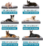 Cooling Dog Beds for Large Dogs, Washable Orthopedic Dog Bed for Crate - Image 6