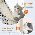 Allewie 81 Inches Tall Cat Tree/Multi-Level Large Climbing Tree House and Towers - Image 5