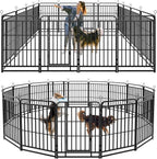 Heavy Duty Dog Playpen: 16 Steel Panels 40" Height, Square Steel Pipe by Committedtobetterpetlife