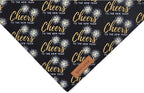 Realeaf New Year Dog Bandanas 2 Pack, Cheers to The New Year Dog Scarf - Image 4