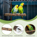 8pcs Bird Perches for Cage, Natural Wood Bird Perch for Parakeet/Cockatiel - Image 3