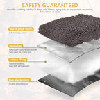 Self Warming Cat Bed Mat with U-Shaped Pillow -24"x18" Soft Thickened Thermal - Image 3