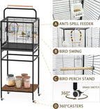 Bird Wrought Iron Cage, Home Style Detachable Travel Birdcage - Image 6