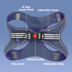 ROYPET Step-in Air Dog Harness, All Weather Mesh Step in Vest Harness - Image 2
