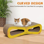 COZIWOW Infinity Cat Scratcher Lounge Bed, Cardboard Cat Scratching Pad Board - Image 3
