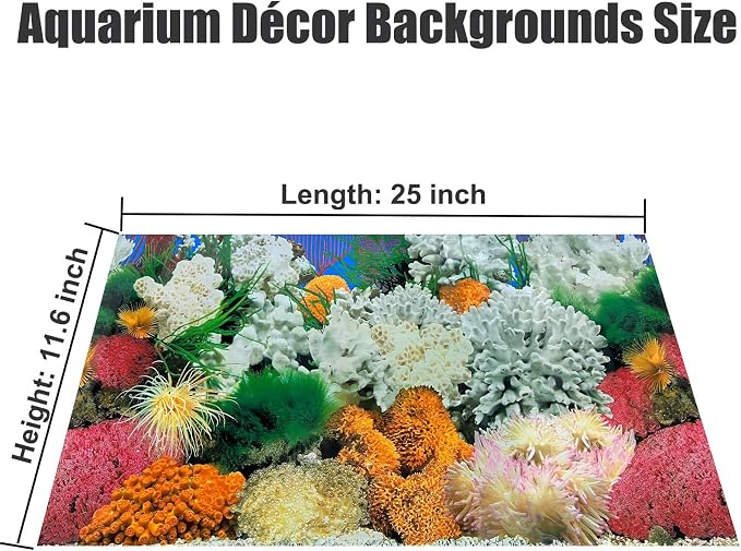 Aquatic Plant Aquarium Background Sticker Coral HD Fish Backgrounds - Image 6