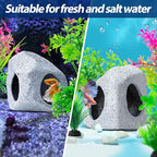 CousDUoBe 10Pcs Aquarium Hideaway Rock Cave Fish Tank Decorations quarium - Image 6