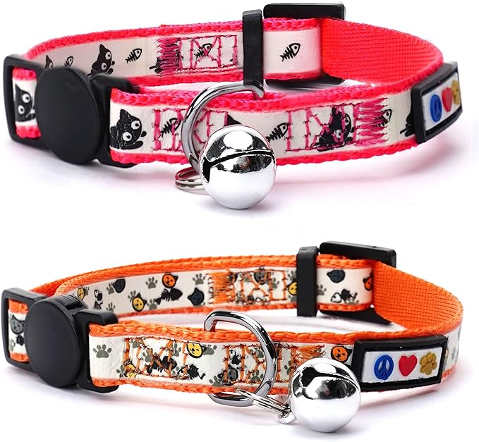 Pawtitas Glow in The Dark Cat Collar by Pawtitas
