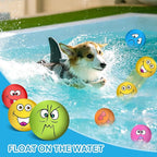 3.14" Squeaky Dog Toys Funny Smile Face Chewing Latex Rubber Soft Fetch Play - Image 6