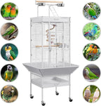 Yaheetech Wrought Iron Bird Cages, Play Top Large Aviary - Image 4