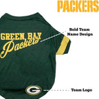 Green Bay Packers Dog & Cat T-Shirt, Small. NFL Team Football Shirt - Image 5
