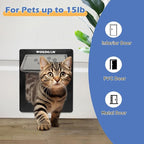 Wordcam Medium Cat Door Flap, 4 Way Locking Cat Door - Image 3