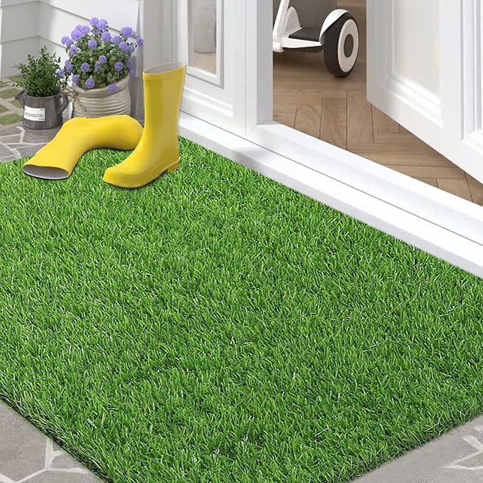 Bsmathom Artificial Grass Rug Indoor Outdoor Rug, Dog Grass Mat - Image 7