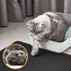 Cat Litter Mat Litter Box Mat, EVA Honeycomb Double Layer Design, Urine & - Image 4