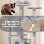Yaheetech 54in Cat Tree Cat Tower w/Scratching Posts, Double Condos and - Image 9