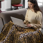 Bnuitland Leopard Print Fleece Flannel Throw Blanket - Image 4