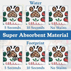 Dog Christmas Dog Food Mat–Christmas Stocking Absorbent Quick Dry Feeding - Image 3