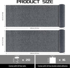 2 Pcs Total 78.8"x15.8" Cat Scratch Mat, Cat Scratch Couch Furniture Protector - Image 2
