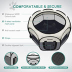 Pet Cat Playpen for Indoor Cats Enclosed, Puppy Dog Play Pen for Outdoor Travel - Image 4