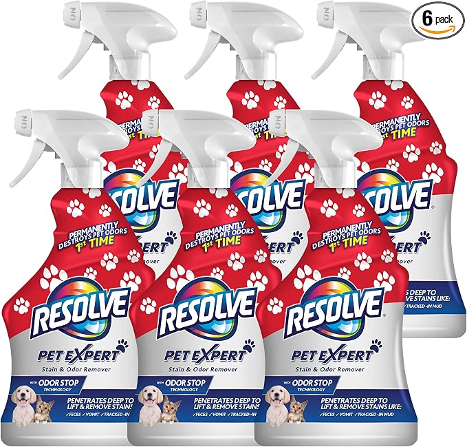 Resolve Pet Expert Stain and Odor Remover, Carpet Cleaner, Pet Stain and Odor by Resolve