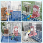 No Mess Bird Feeder Water Dispenser Set, Parakeet Cage Accessories, Bird Feeder - Image 2