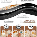 Cute Mushroom Flower Dog Cat Food Mat, Absorbent Pet Feeding Mat - Image 3