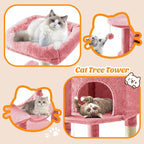 DUMOS Small 44 Inch Cat Tree Tower, Cat Climbing Tower - Image 6