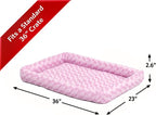 MidWest Homes for Pets QuietTime Fashion Dog Bed – Pink Faux Fur Bolster - Image 3