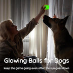 Glow Dog Ball, 2.5” Squeaky Dog Toy Ball, Dog Rubber Ball Toys - Image 3
