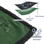 Kritter Planet Waterproof Bed Blanket, Washable Stain Proof Pad Bed Cover - Image 3