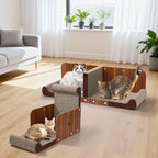 34 Inch Cat Scratcher Bed, Upgraded Cardboard Scratching Pad, Extra Large Cat - Image 7