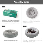 Love's cabin Round Donut Cat and Dog Cushion Bed, 25in Pet Bed - Image 8